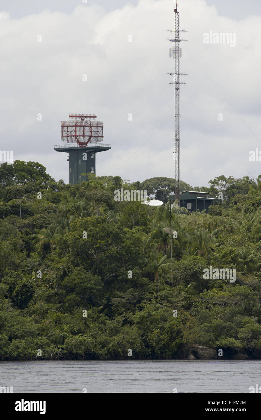 Radar und Antenne SIPAM Sivam - System zur Überwachung der Amazon Stockfoto