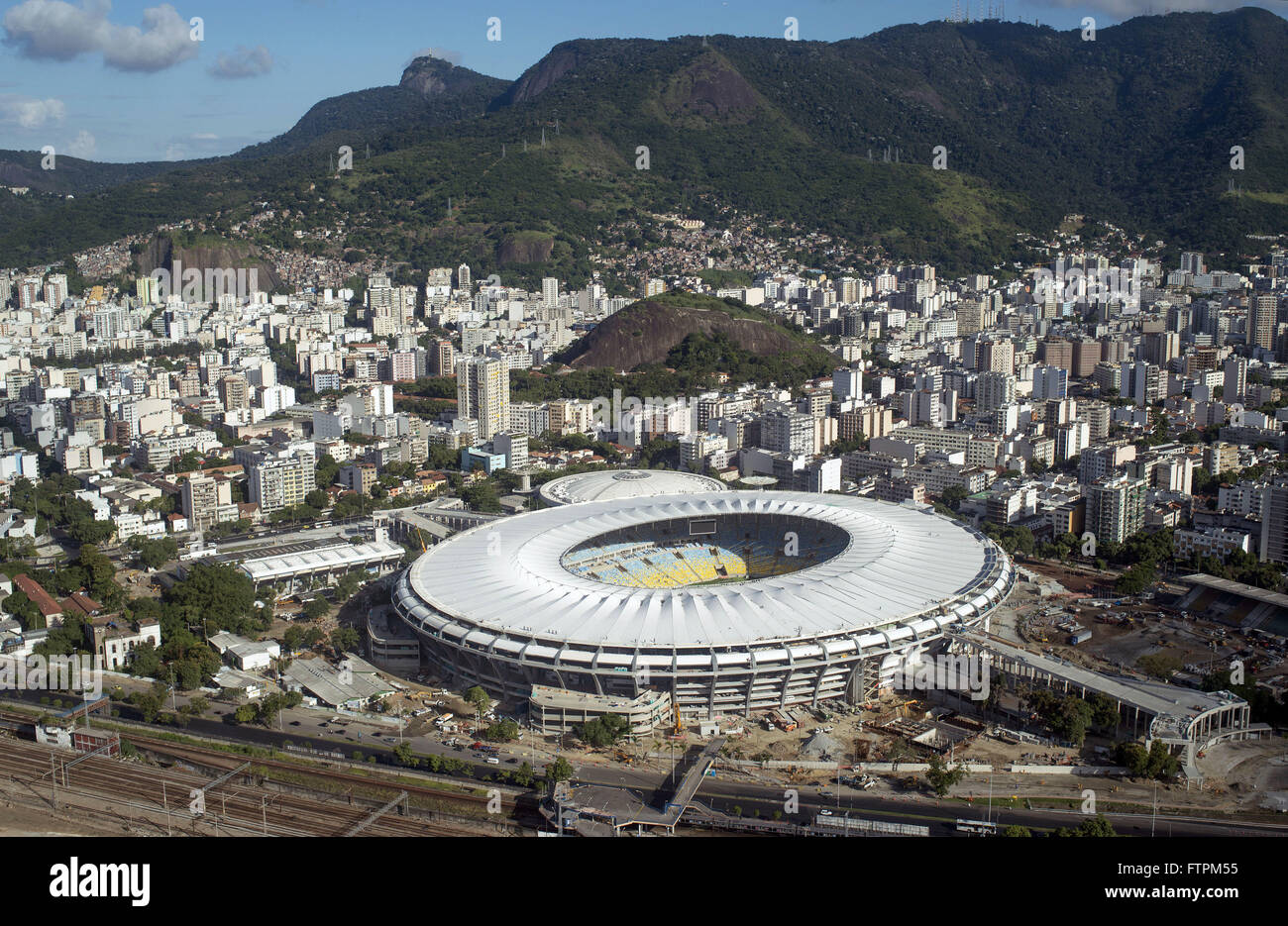 Luftaufnahme des Maracana-Stadion - Gastgeber der WM 2014 Stockfoto