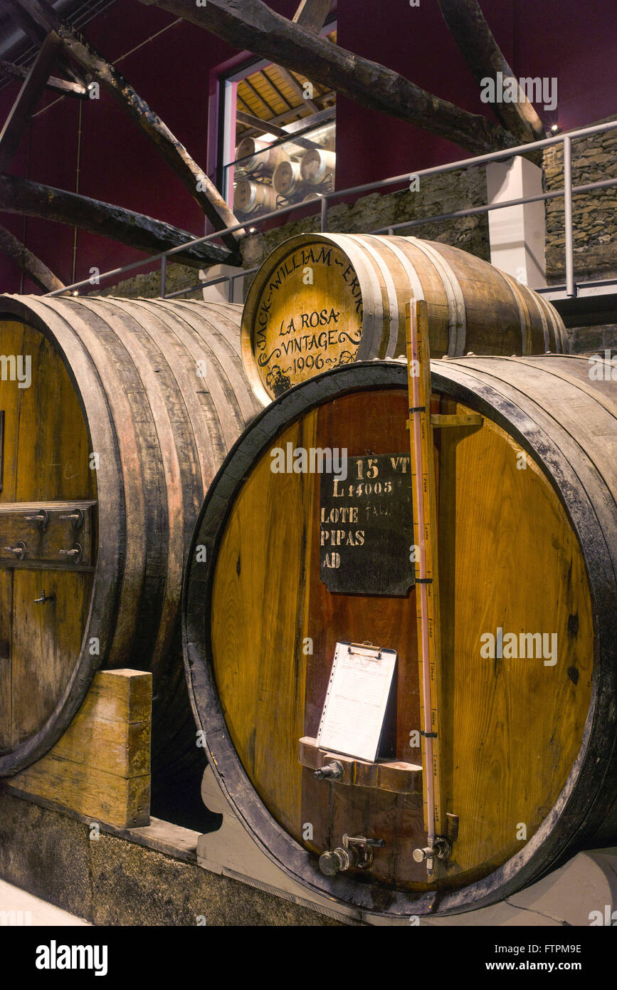 Quinta De La Rosa - Familie Produktion von Wein namens Port Stockfoto