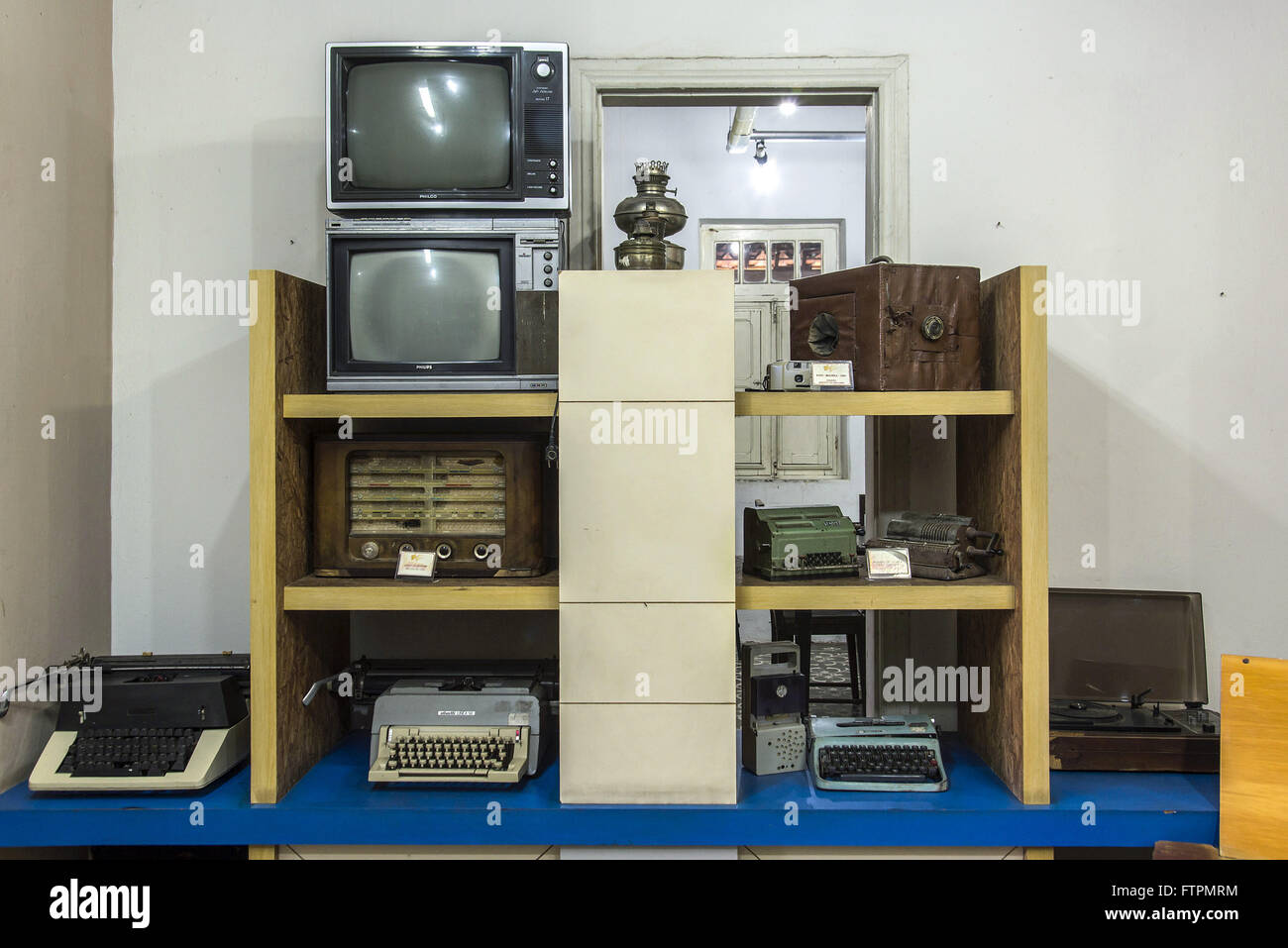 Utensilios Antigos Expostos keine Museu Histórico e Cultural Cariri Paraibano Stockfoto