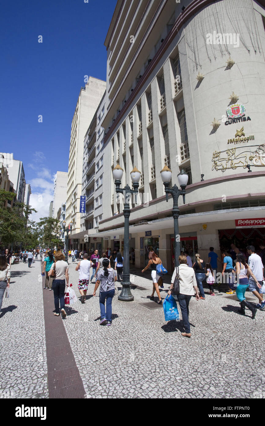 Rua Das Flores - Promenade im historischen Zentrum Stockfoto