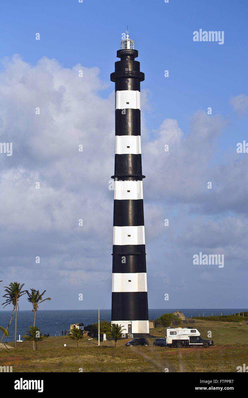 Ferse Lighthouse auch bekannt als Bullen Leuchtturm befindet sich in Ponta Ferse Stockfoto
