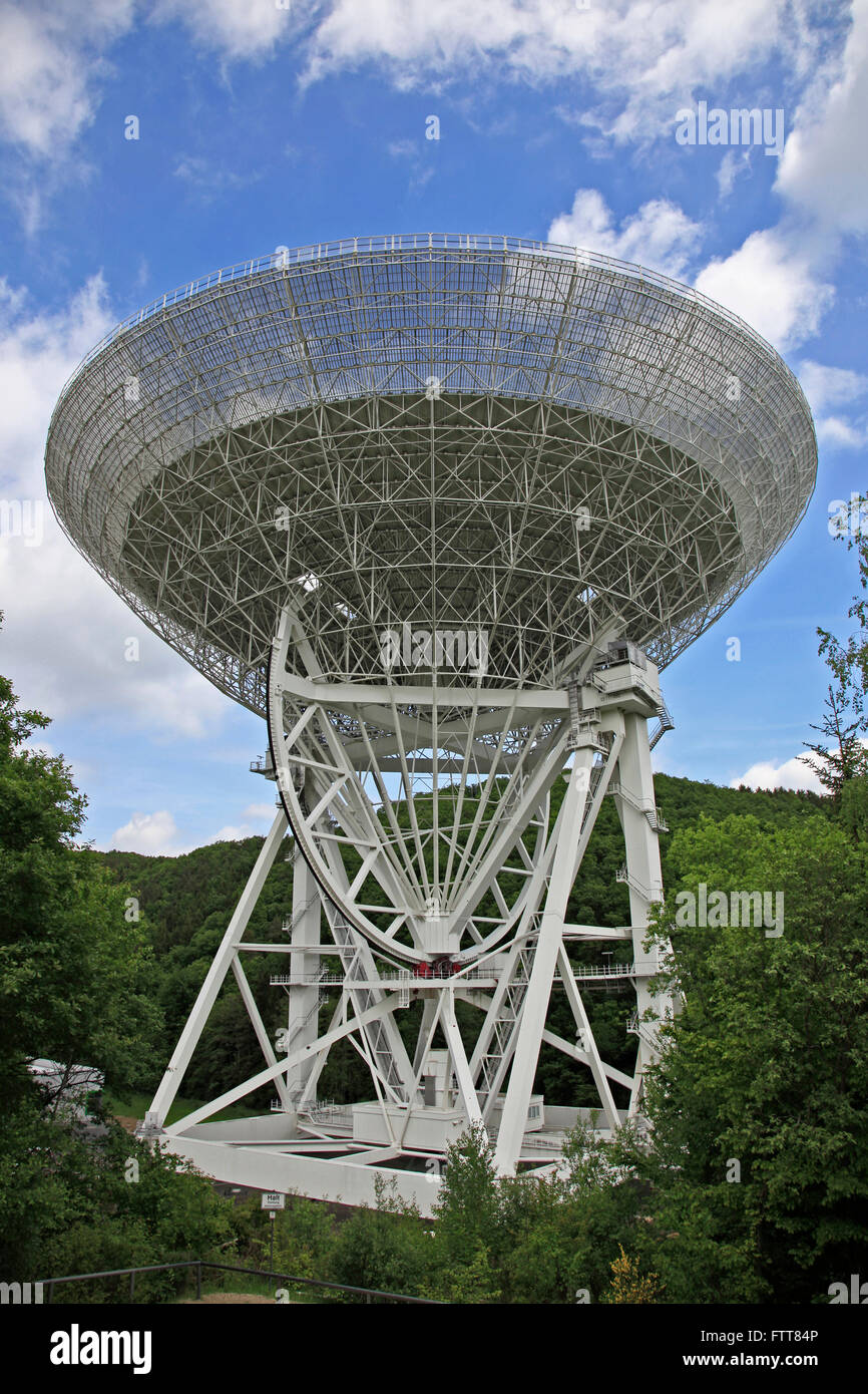 Radioteleskop Effelsberg, Deutschland Stockfoto