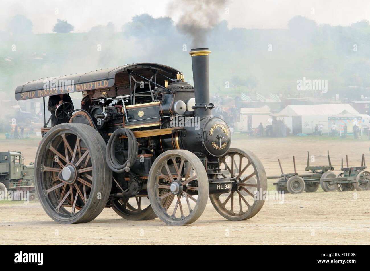 Fowler Straße Lokomotive 12226, Dampf 'Titan' an die Great Dorset, England. Stockfoto