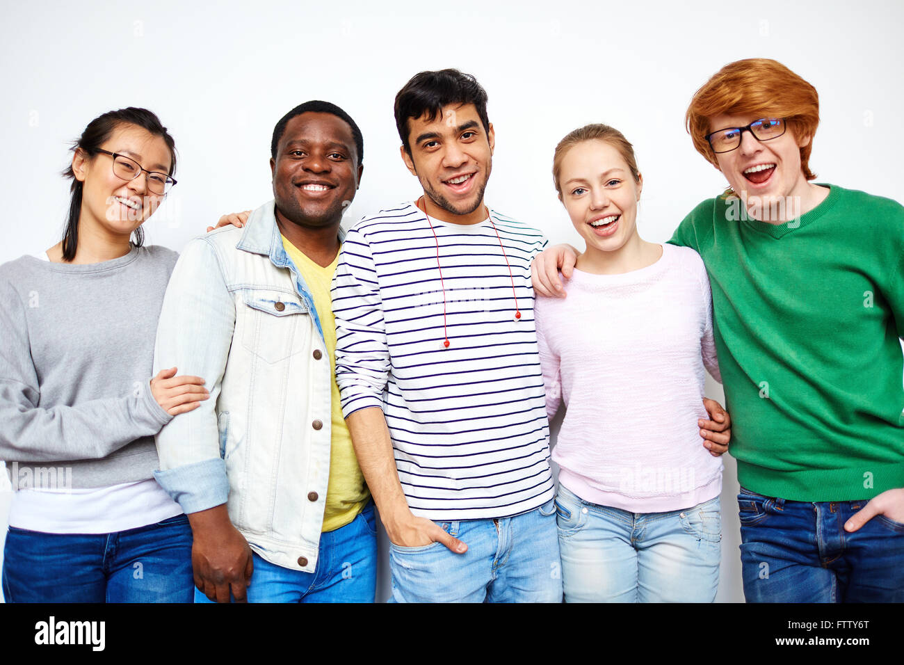 Fröhlichen Studenten Stockfoto