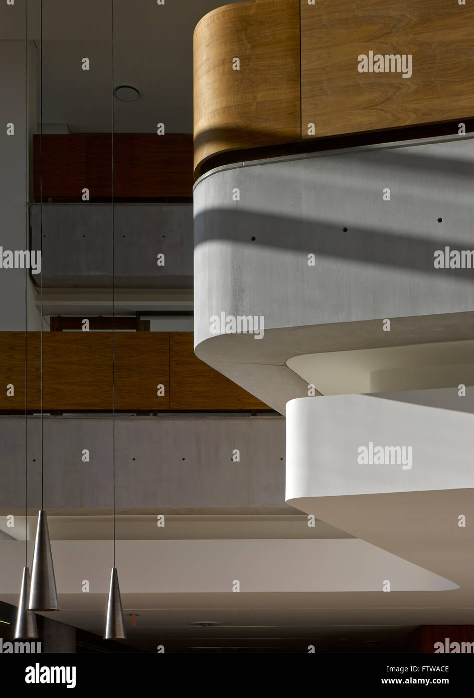 Materialien-Detail. Ivey Business School, London, Großbritannien. Architekt: Hariri Pontarini Architects, 2013. Stockfoto