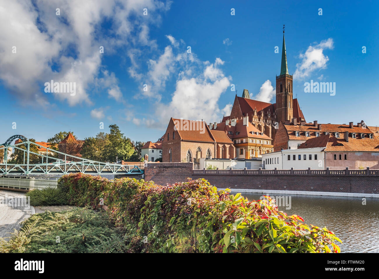 Die Kreuzkirche befindet sich auf der Dominsel, Wroclaw, untere Woiwodschaft Schlesien, Polen, Europa Stockfoto