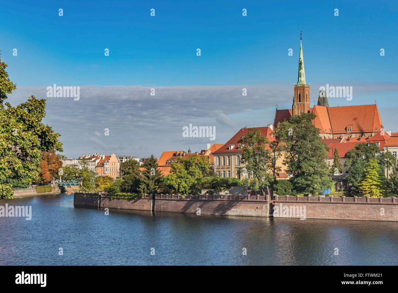 Die Kreuzkirche befindet sich auf der Dominsel, Wroclaw, untere Woiwodschaft Schlesien, Polen, Europa Stockfoto