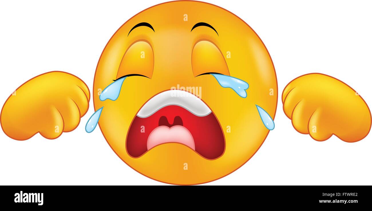 Weinendes Gesicht Emoticon Alamy