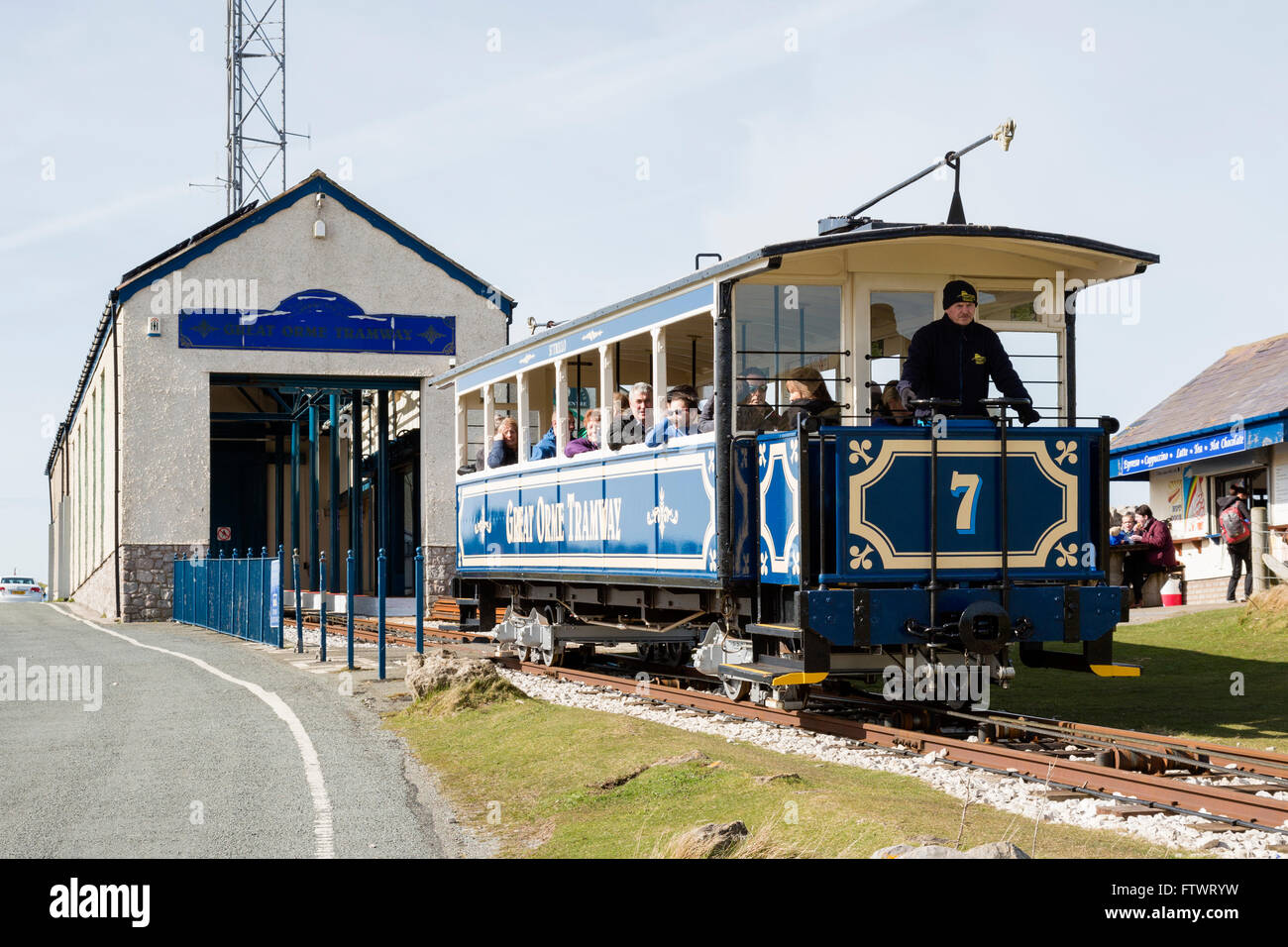 Großes Orme Straßenbahn, Llandudno, Nordwales Stockfoto