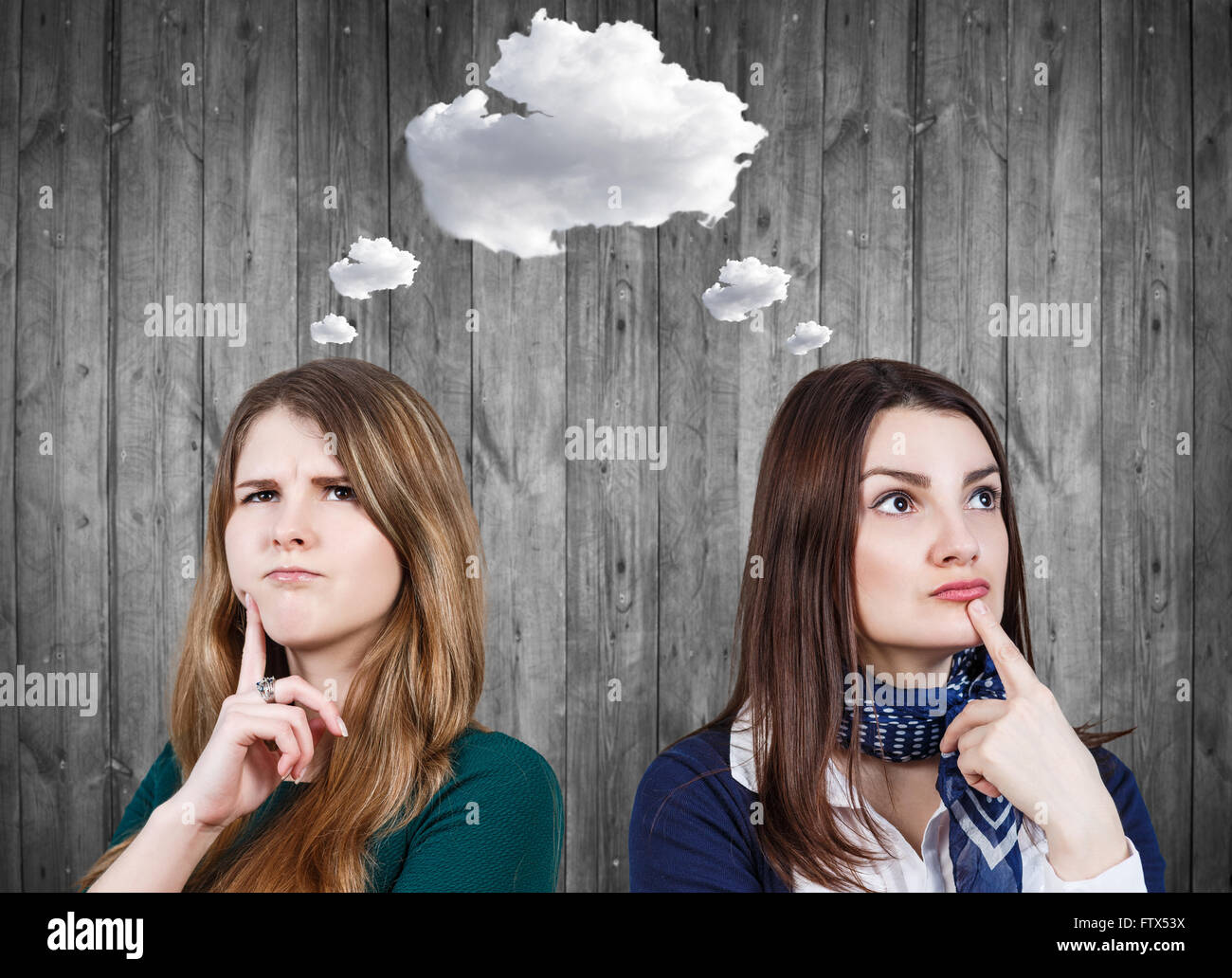 Junge Frauen träumen Stockfoto