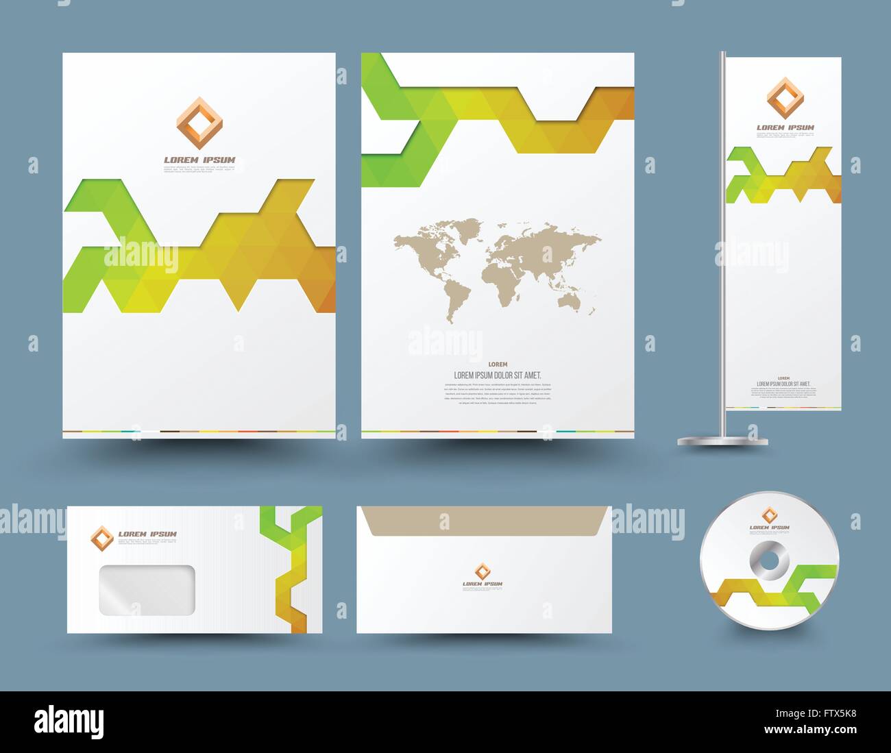 Abstrakte Vektor moderne Flyer Broschüre, Banner, Brief, cd, design