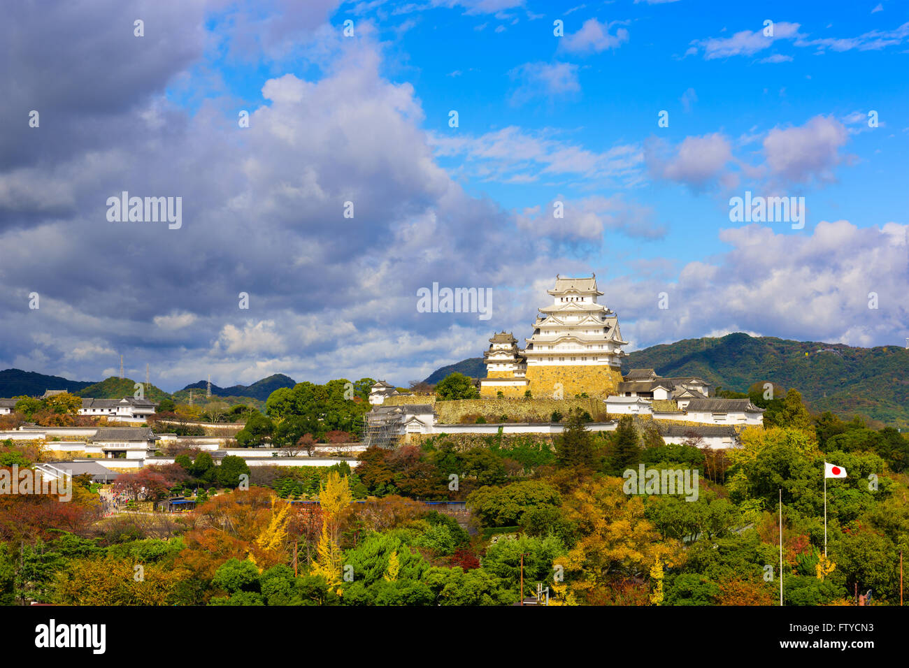 Burg Himeji in Himeji, Japan. Stockfoto