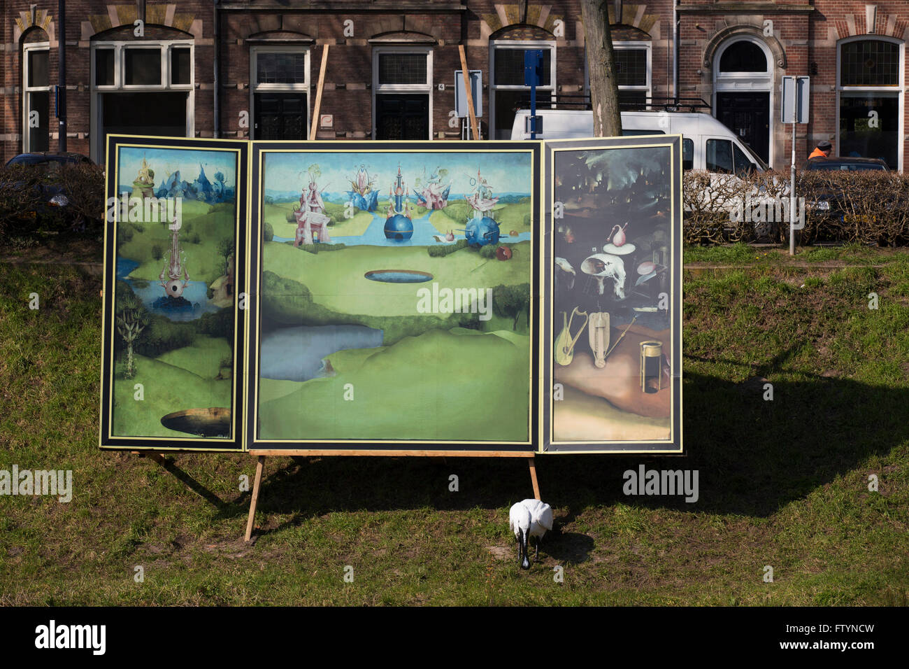 Triptychon, basierend auf der Garten der Lüste von Heironymus Bosch