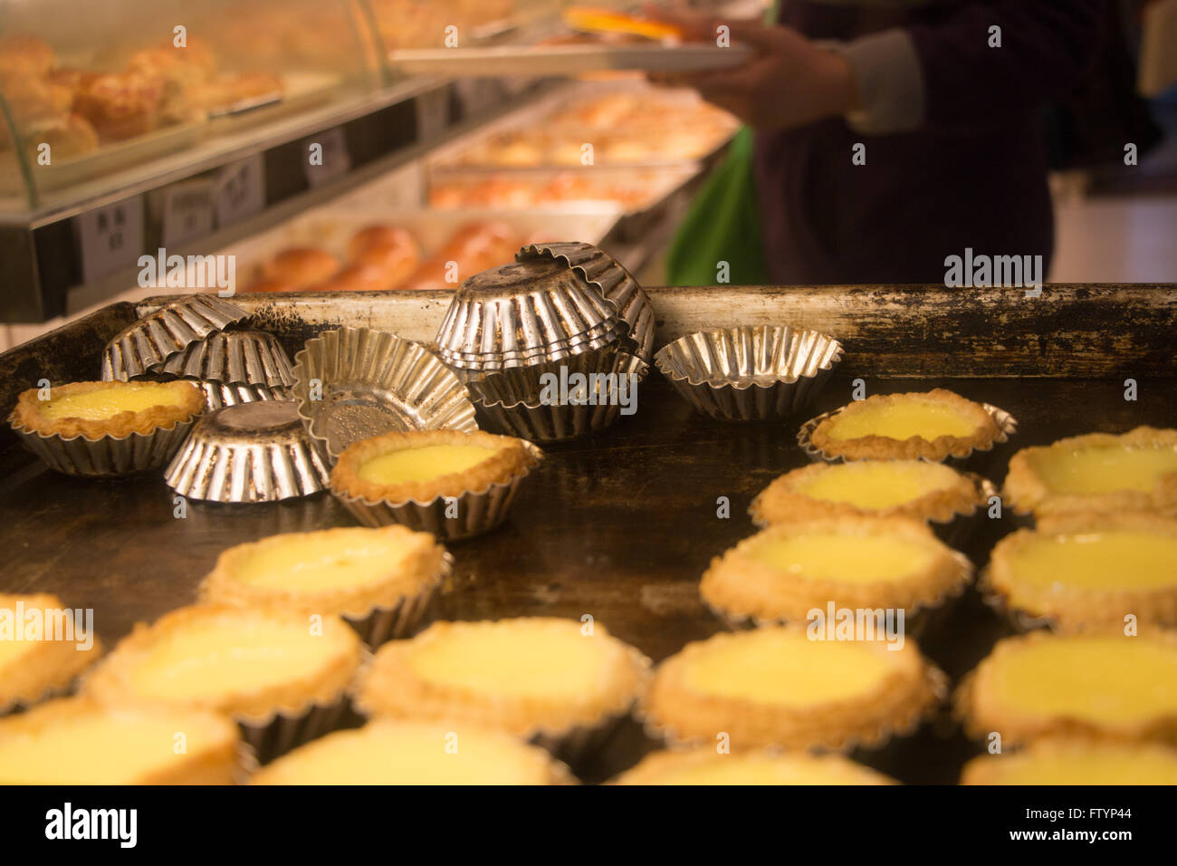 Eierkuchen in Hong Kong Stockfoto