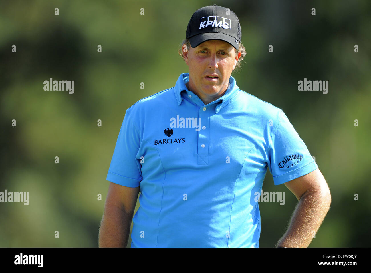 Decatur, Georgia, Vereinigte Staaten von Amerika. 27. Sep, 2009. Phil Mickelson (USA) Tonne 12. Loch in die letzte Runde der PGA Tour Championship die Abschlussveranstaltung des FedEx Cup 2009 im East Lake Golf Club am 27. September 2009 in Decatur, Georgia ZUMA Press/Scott A. Miller © Scott A. Miller/ZUMA Draht/Alamy Live News Stockfoto