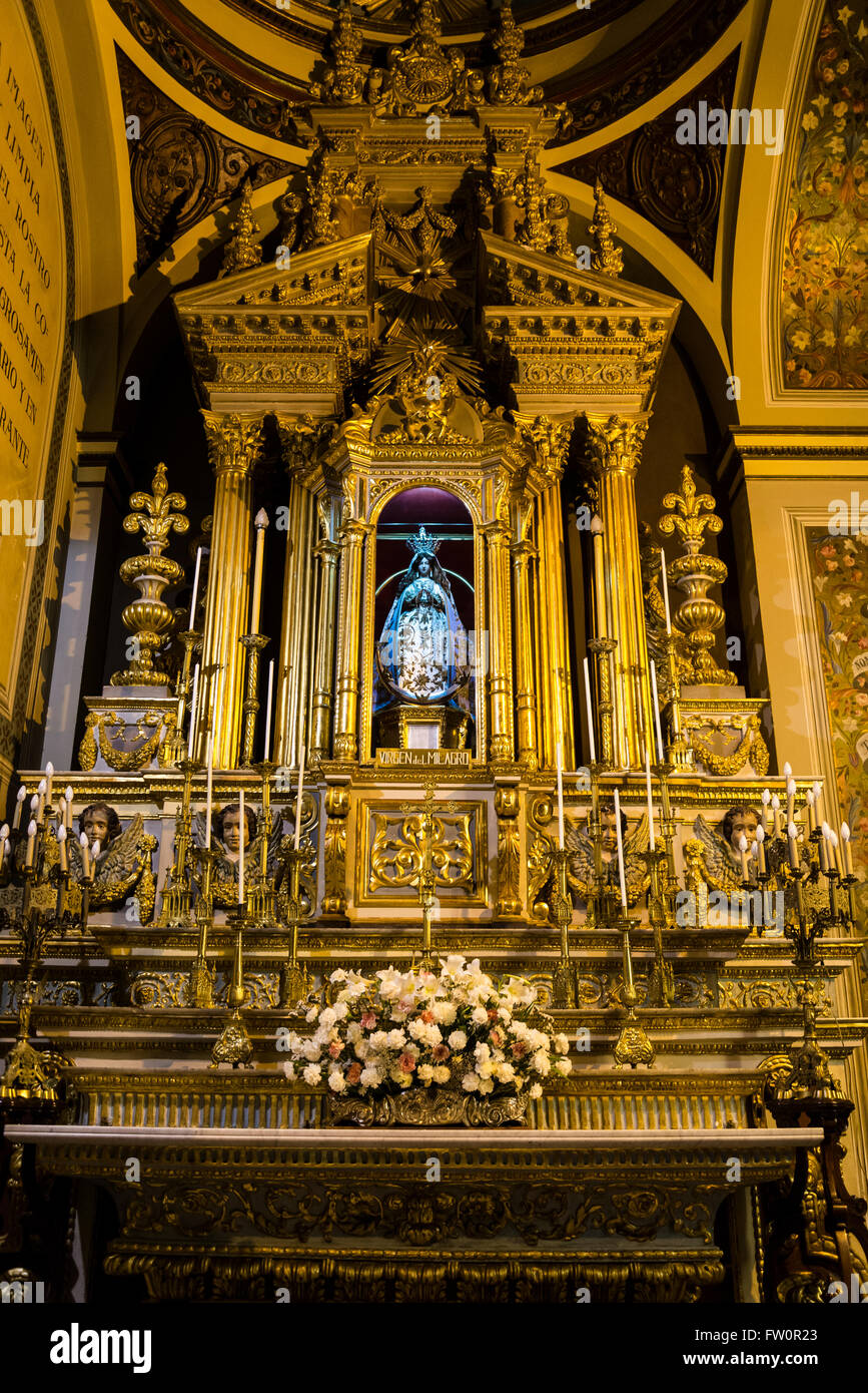 Virgen del Milagro Altar, die Kathedrale, Salta, Argentinien Stockfoto