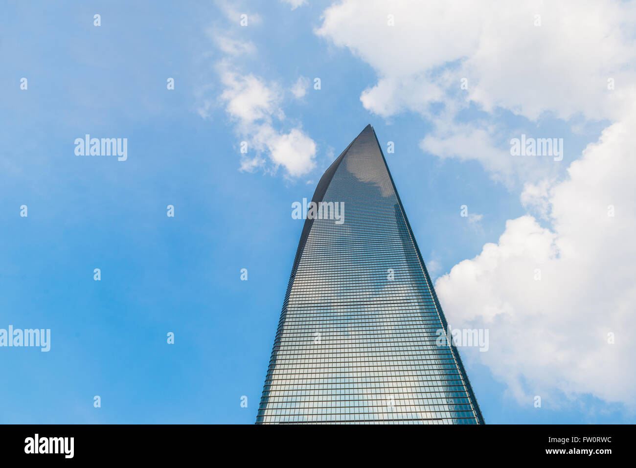World Financial Center Tower in Shanghai Stockfoto