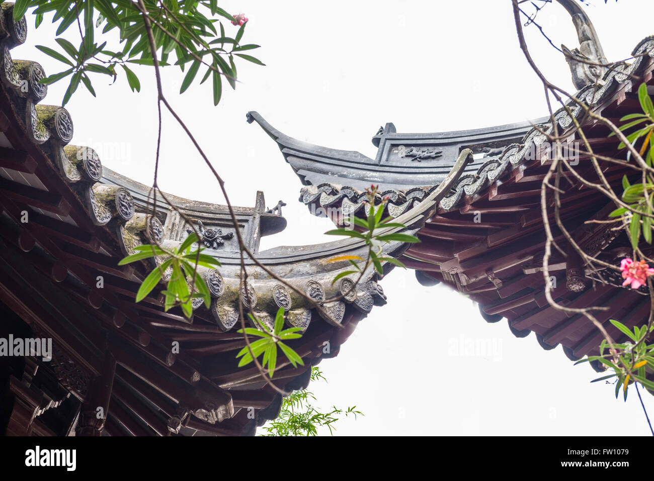Traditionelle chinesische Garten - Yu Yuan, Shanghai, China Stockfoto