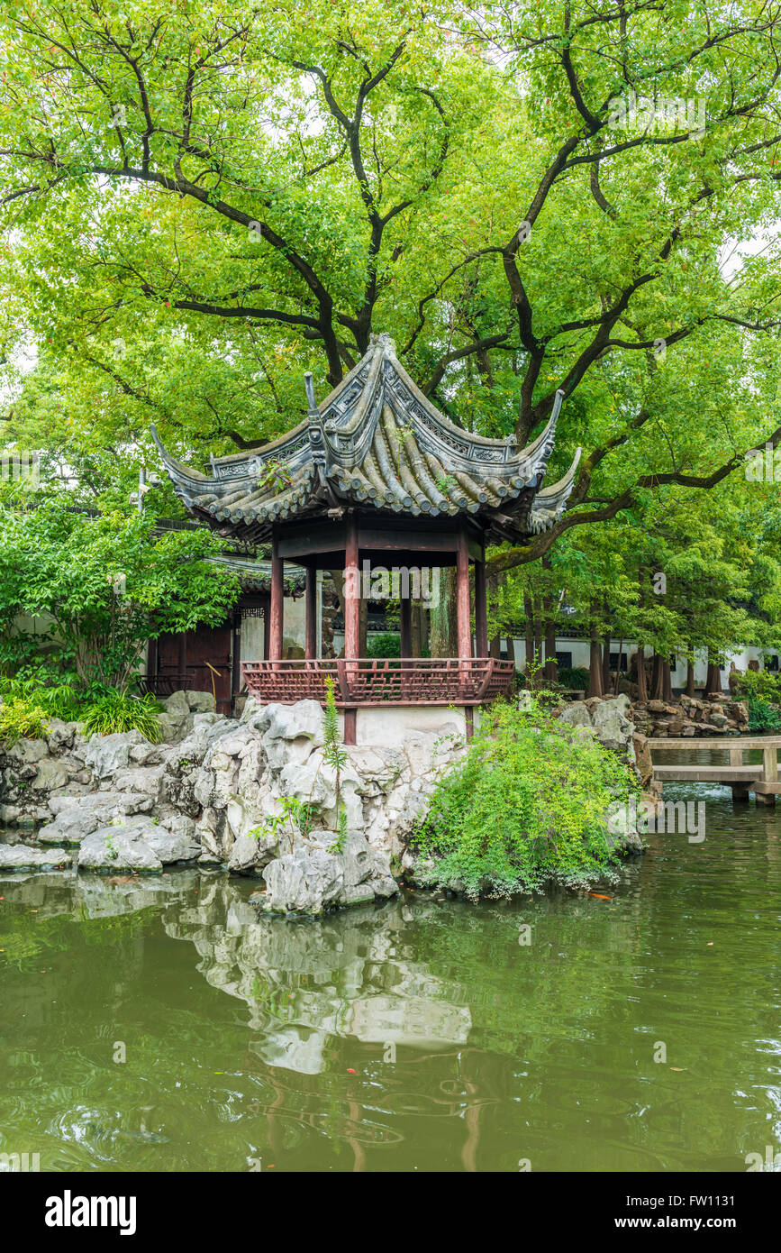 Traditionelle chinesische Garten - Yu Yuan, Shanghai, China Stockfoto