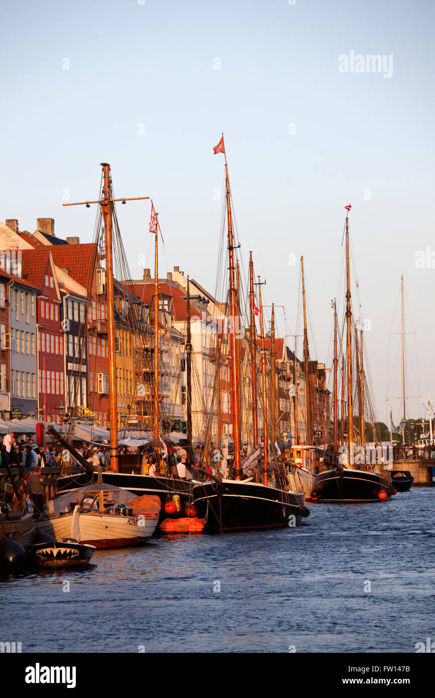 Nyhavn Kanal in Kopenhagen, Dänemark Stockfoto