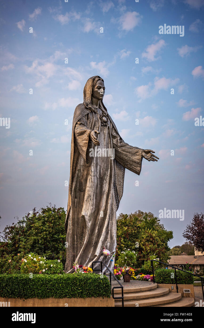 Our Lady Peace katholische Heiligtum der Jungfrau Maria in Santa Clara, Kalifornien. Stockfoto