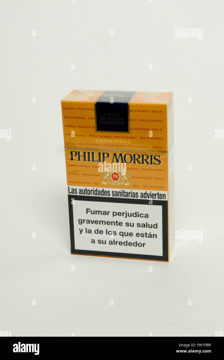 Philip Morris Zigaretten-Päckchen Stockfoto