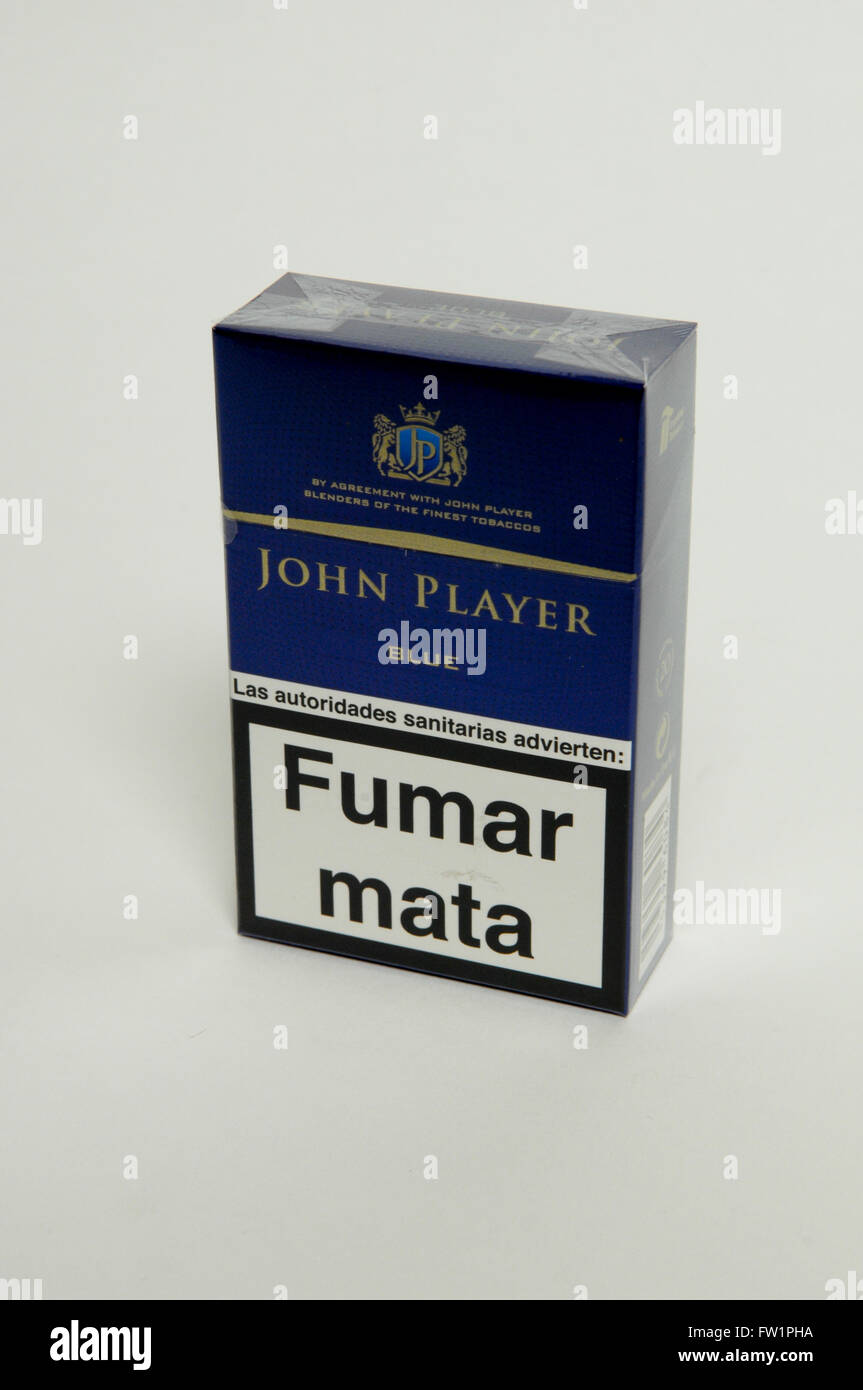 John Player Blau Tabak Eimer 400g John player blue cigarette packet -Fotos und -Bildmaterial in hoher