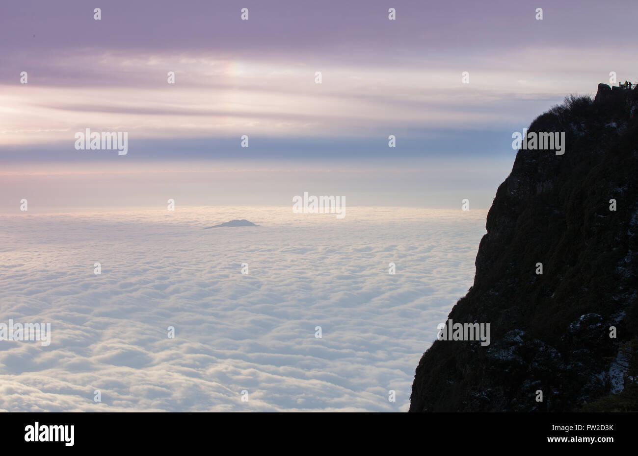 China, Mount Emei malerischen Wolken, Stockfoto