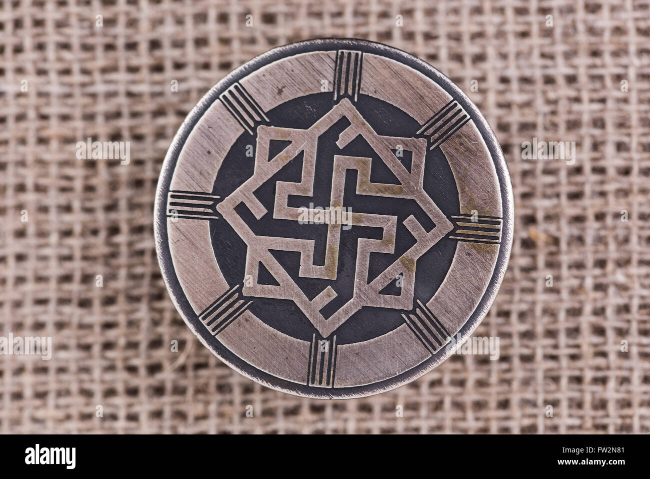 Perunitsa oder "Walküre". Charme, Bewachung, die Weisheit und Gerechtigkeit, Menschenwürde, zu Ehren. Stockfoto