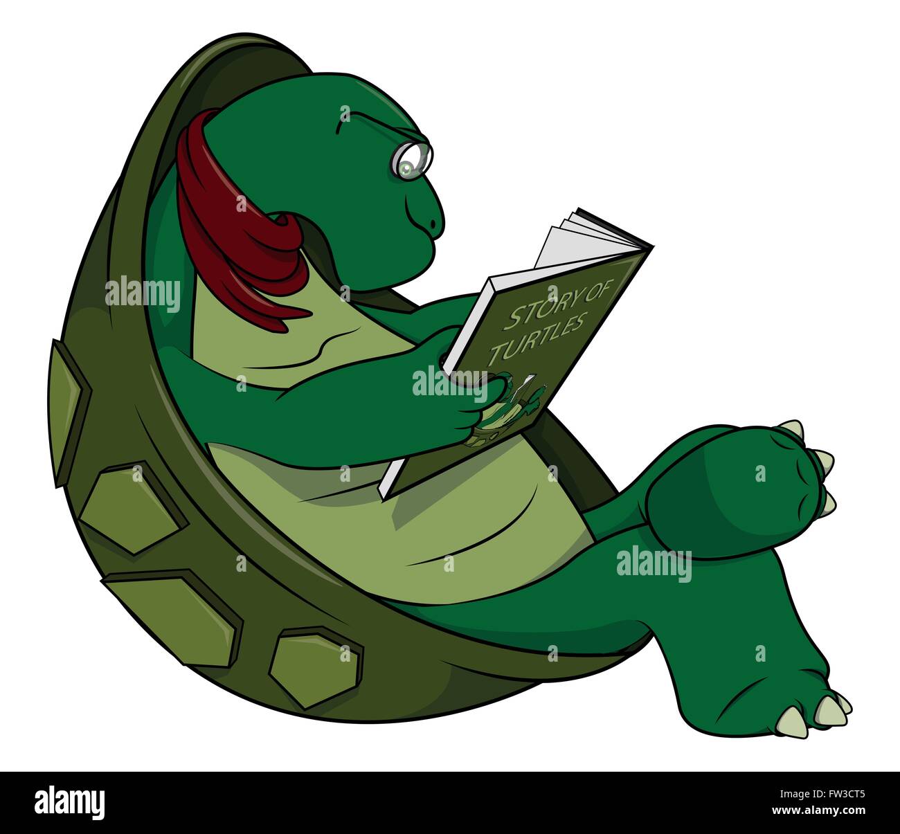 Schildkrote Comic Illustration Stock Vektorgrafik Alamy