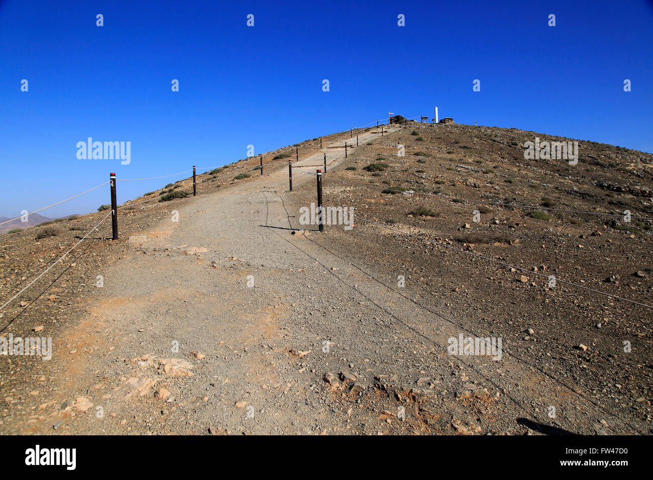 Mirador Sicasumbre Mountain Top Sicht, Pajara, Fuerteventura, Kanarische Inseln, Spanien Stockfoto