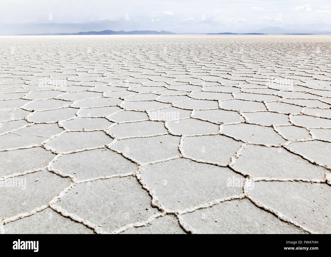 Salze Wohnungen, Uyuni, Bolivien Stockfoto