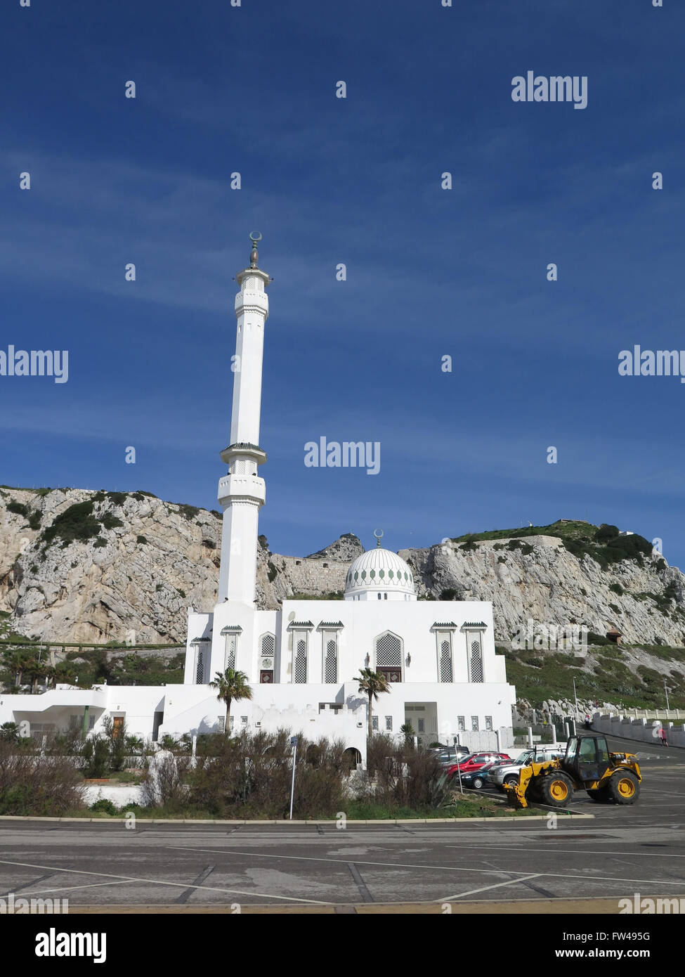 Gibraltar-Moschee von zwei Heiligen Hüter Stockfoto