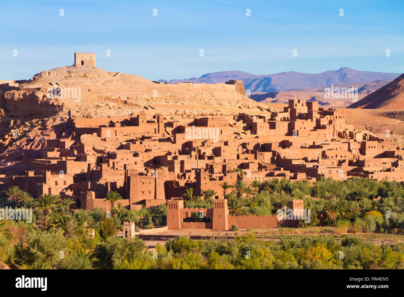 Alte Stadt von Ait Benhaddou in Marokko Stockfoto