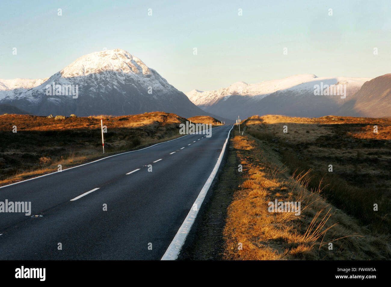 Straße nach Glen Coe, Schottland Stockfoto