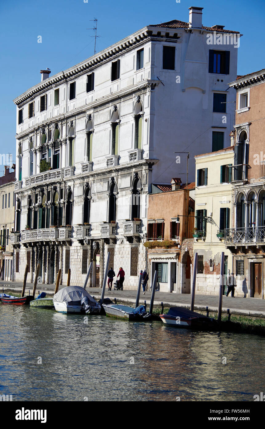 Venedig, Palazzo Surian-Bellotto, Cannaregio Stockfoto