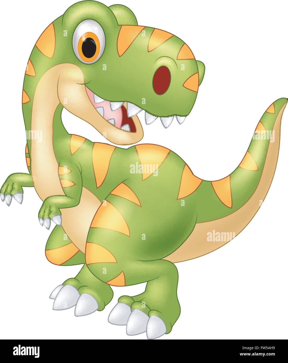 Cartoon-Dinosaurier posiert Stock Vektor