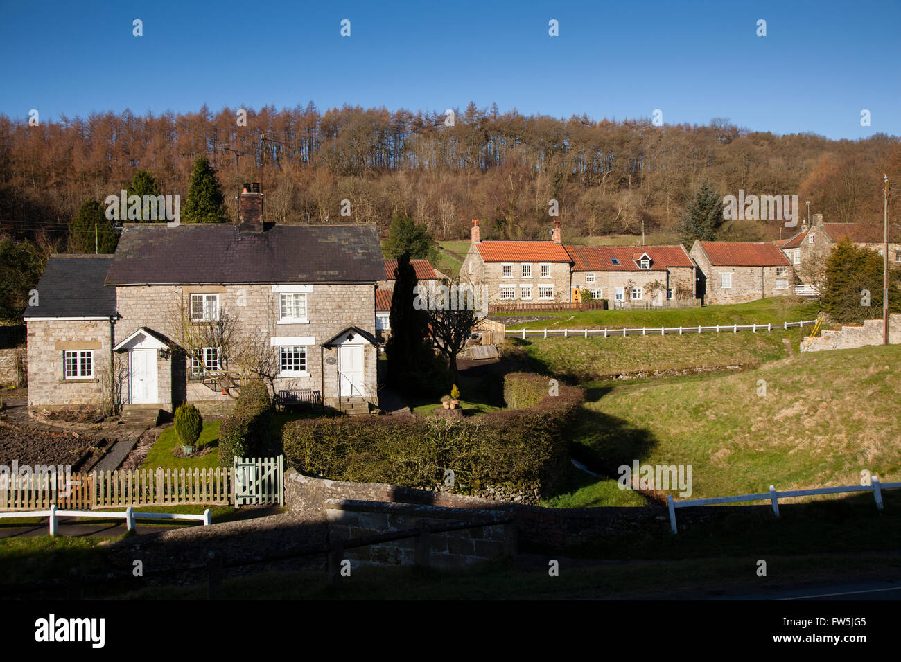 Dorf, Hutton-le-Hole Stockfoto