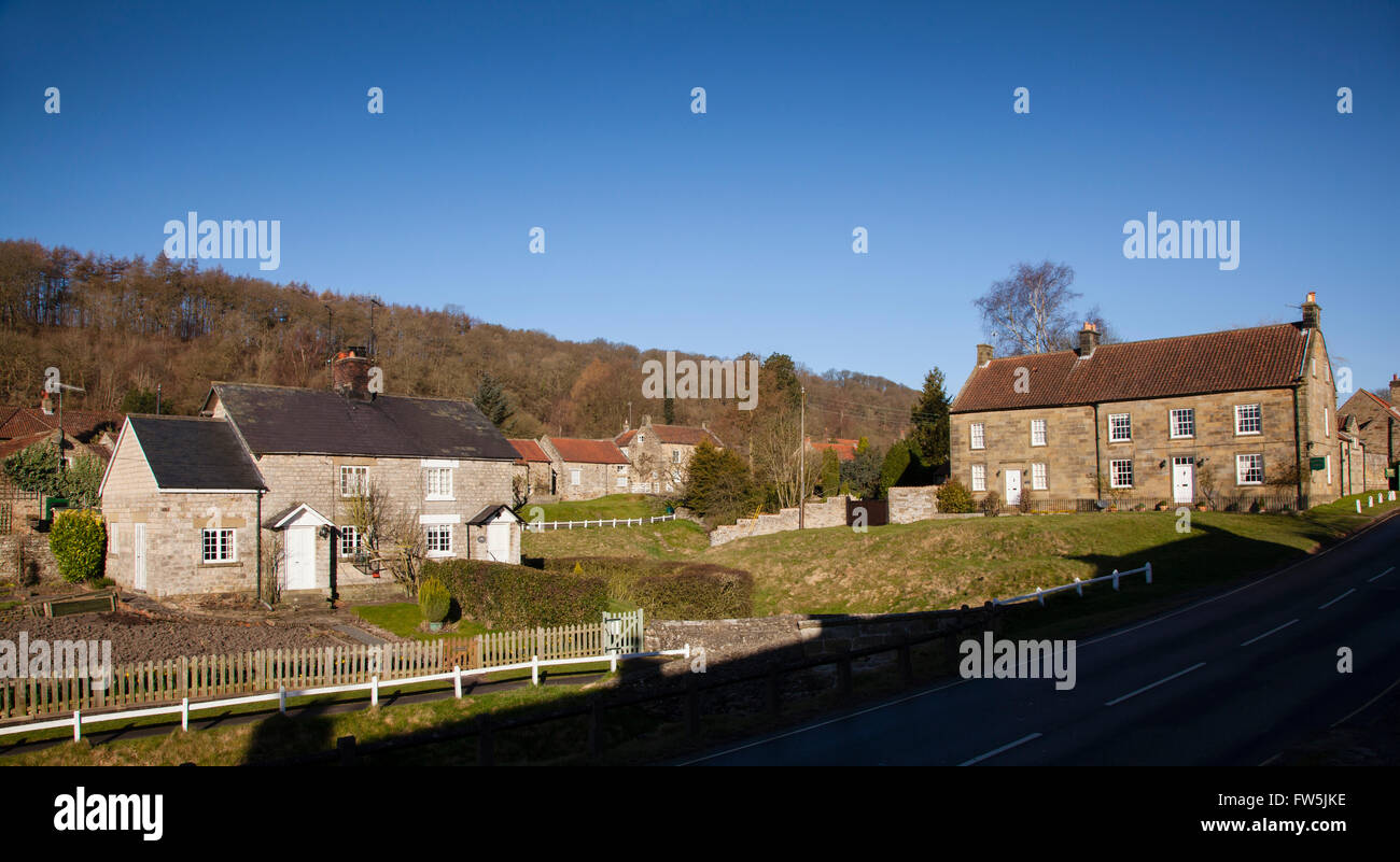 Dorf, Hutton-le-Hole Stockfoto