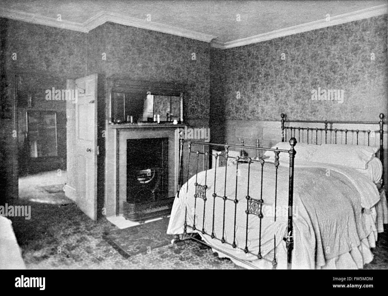 Herr Tupman Schlafzimmer im The Bull Hotel (jetzt im Royal Victoria und Bull) Rochester. Charles Dickens war hier, wie seine Stockfoto