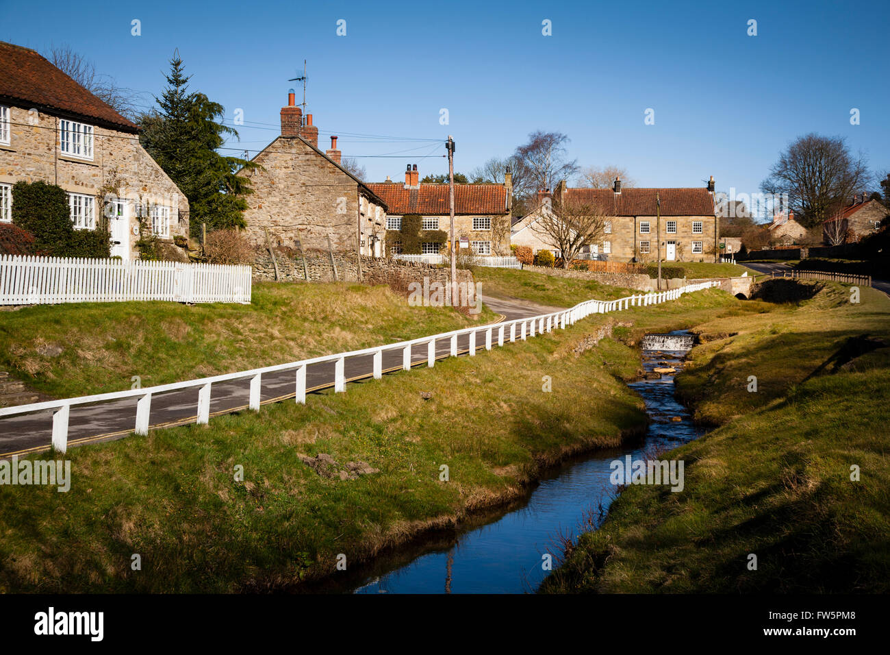 Perfekte Land Dorf, Hutton-le-Hole Stockfoto