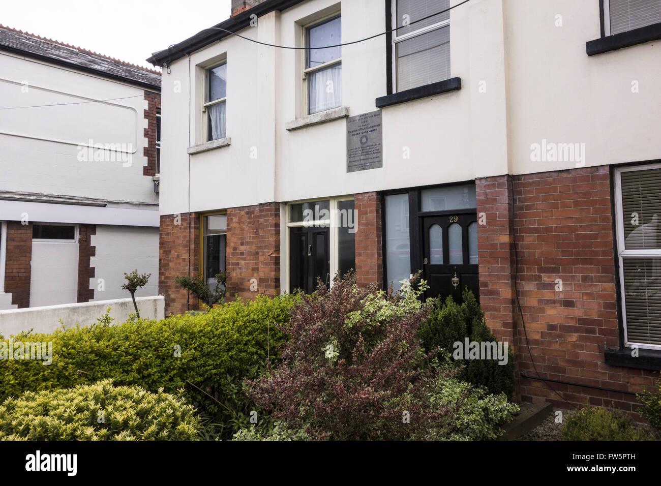 Roger Casement-Geburtshaus am DoyleÕs Cottage, Lawson Terrasse, Sandycove, Co. Dublin. Irischer Nationalist und Märtyrer für die irische Ursache. Roger David Casement (Ruair' D‡ith' Mac Easmainn; 1. September 1864 Ð 3. August 1916) Ñ bekannt als Sir Roger Casement CMG Stockfoto