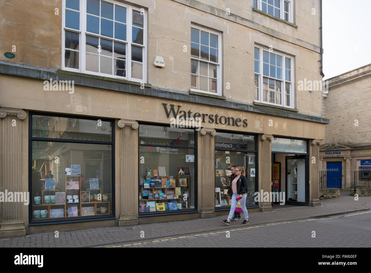 Waterstones Buchladen in Cricklade Street, Cirencester, Gloucestershire, Großbritannien Stockfoto