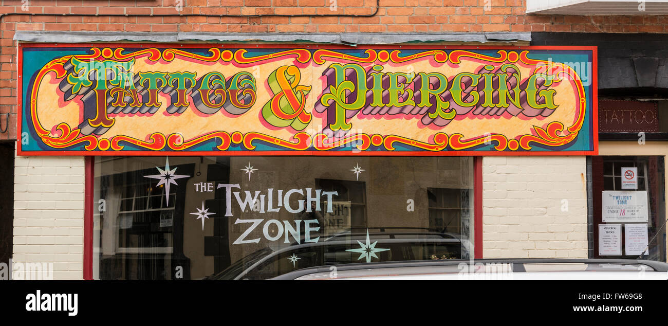 Der Twilight Zone, Glastonbury, Somerset. Stockfoto