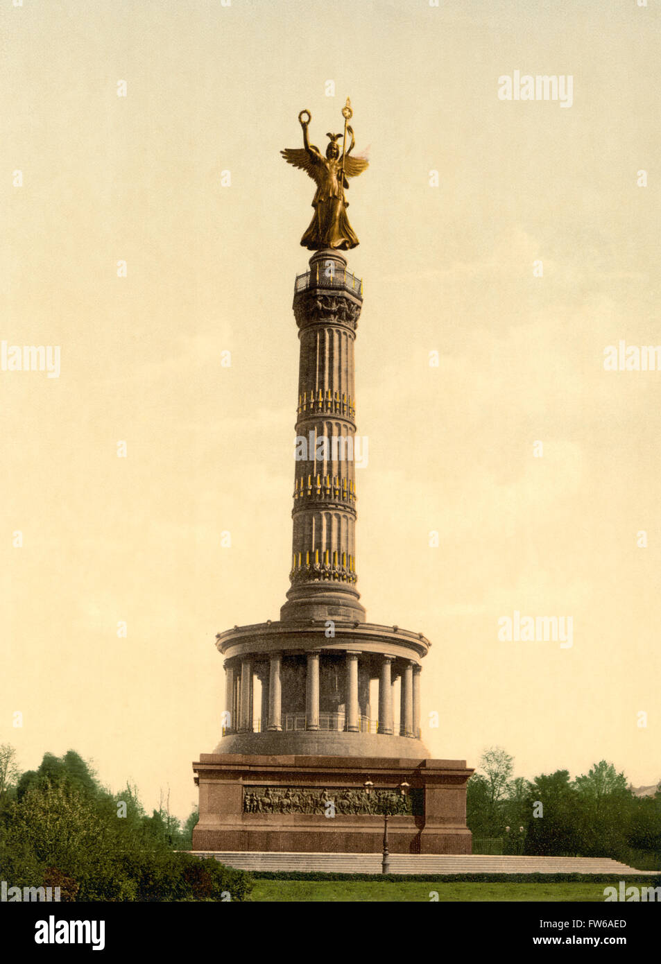 Siegessäule, Berlin, Deutschland, Photochrome Print, um 1900 Stockfoto