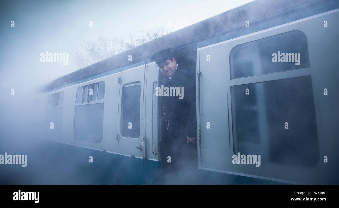 Train-Dirigent Stockfoto