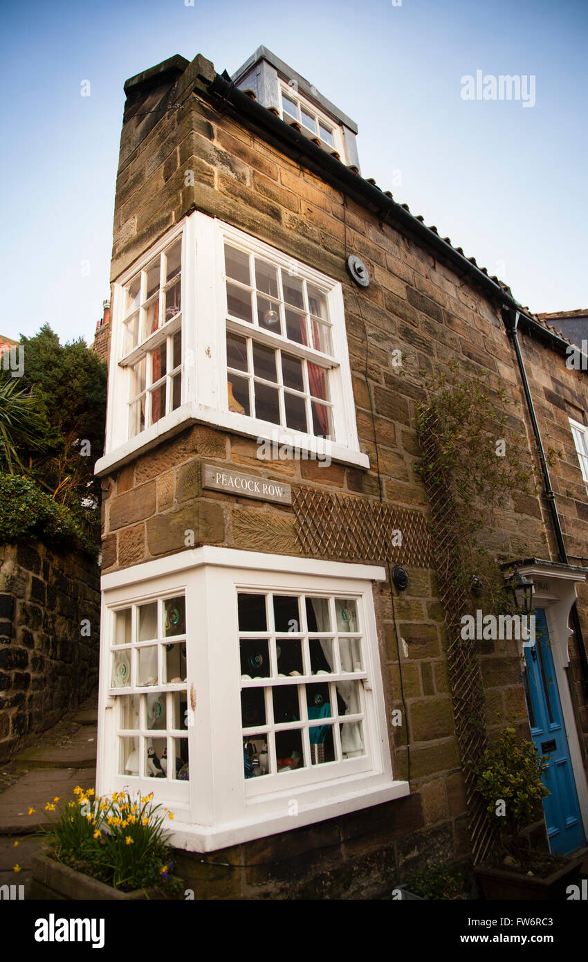 "Dünne Haus" "Robin Hoods Bay" Stockfoto
