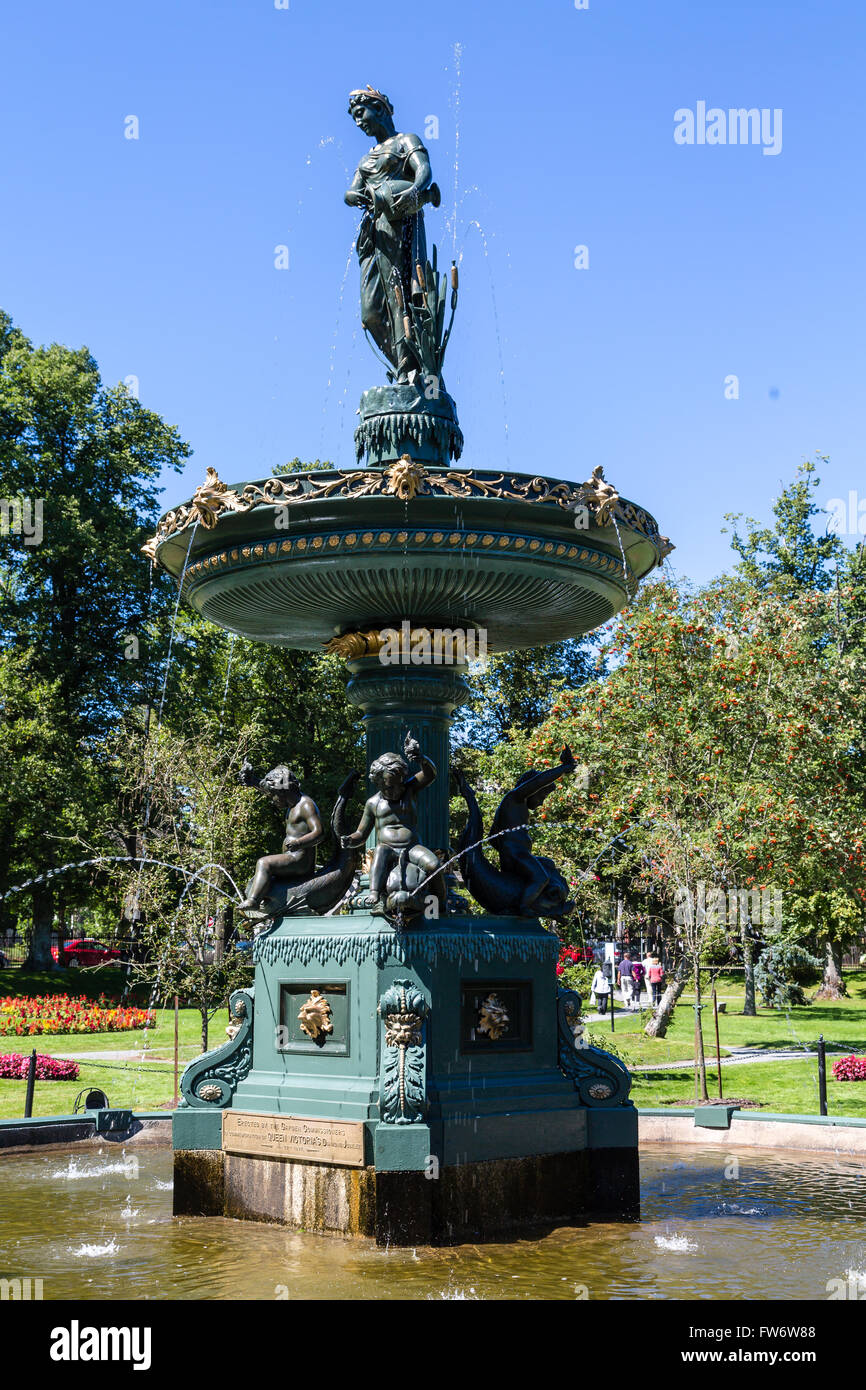 Queen Victoria Memorial Fountain in Halifax Stockfoto
