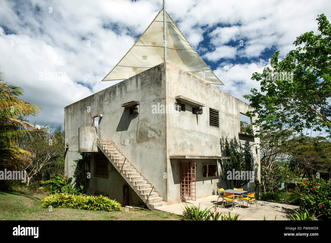 Wohneinheit, Hix House, Vieques, Puerto Rico Stockfoto